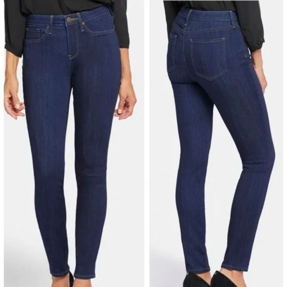 NWT NYDJ Skinny Jeans.  Dark wash size 12 - Picture 1 of 6